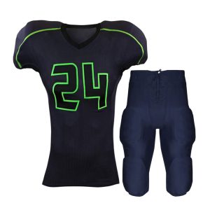 Black Jersey and Lace-Up Navy Integrated Pants