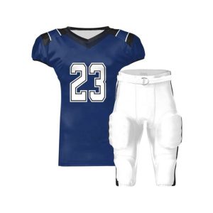 Royal Blue & White Padded Jersey and Pants Set