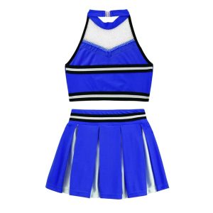 Halter Crop Top with Yoke and White/Black