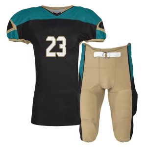 Black Jersey, Tan Integrated Pants