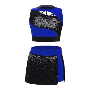 Sleeveless Cutout Top and Skirt with Studded Skirt